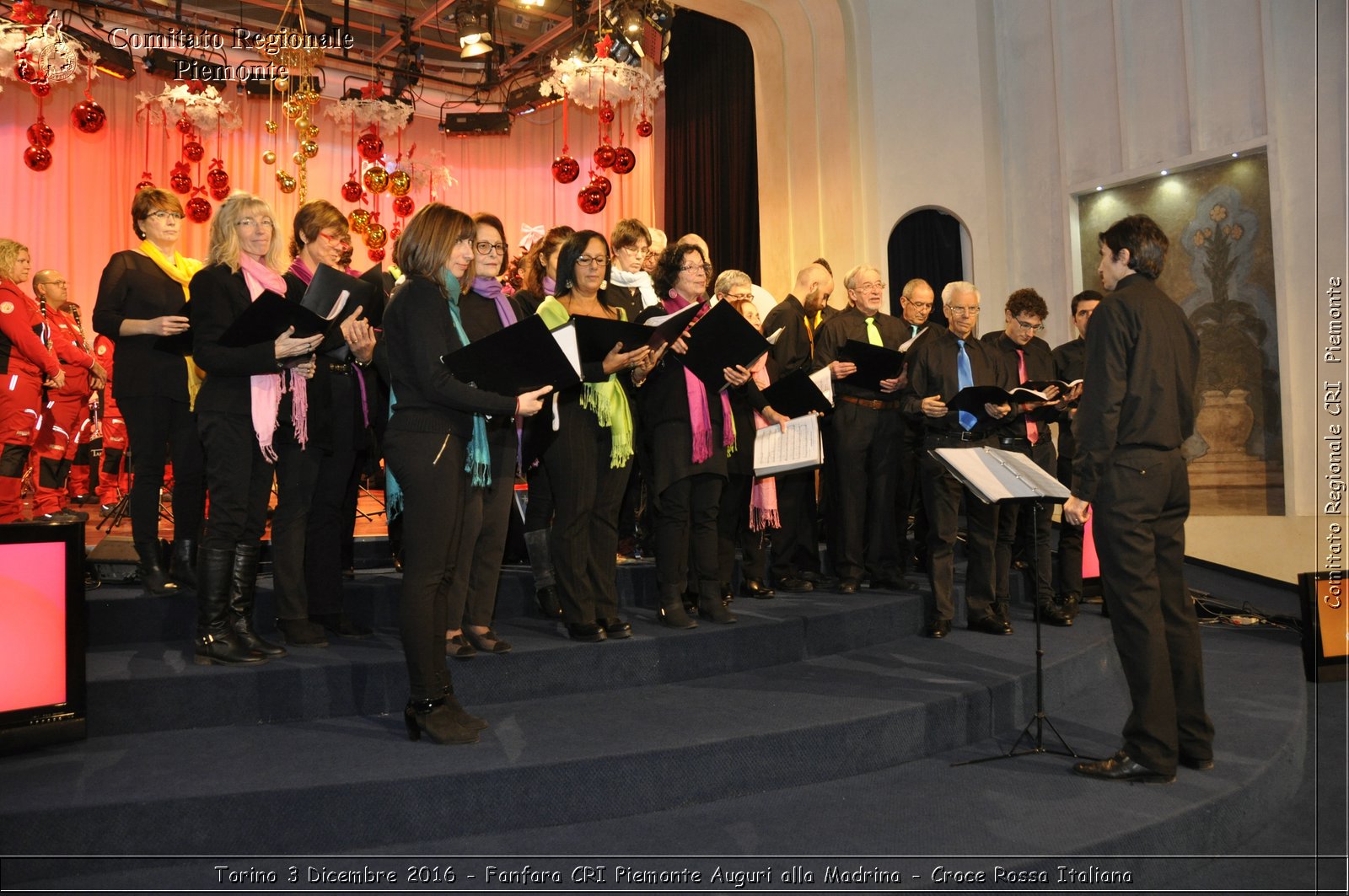 Torino 3 Dicembre 2016 - Fanfara CRI Piemonte Auguri alla Madrina - Croce Rossa Italiana- Comitato Regionale del Piemonte