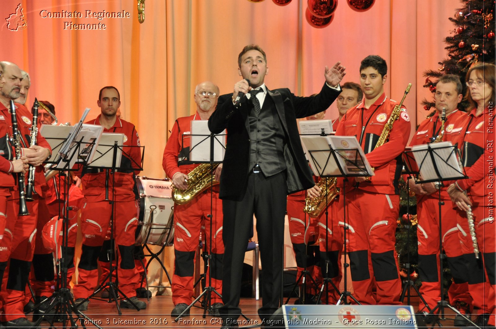 Torino 3 Dicembre 2016 - Fanfara CRI Piemonte Auguri alla Madrina - Croce Rossa Italiana- Comitato Regionale del Piemonte