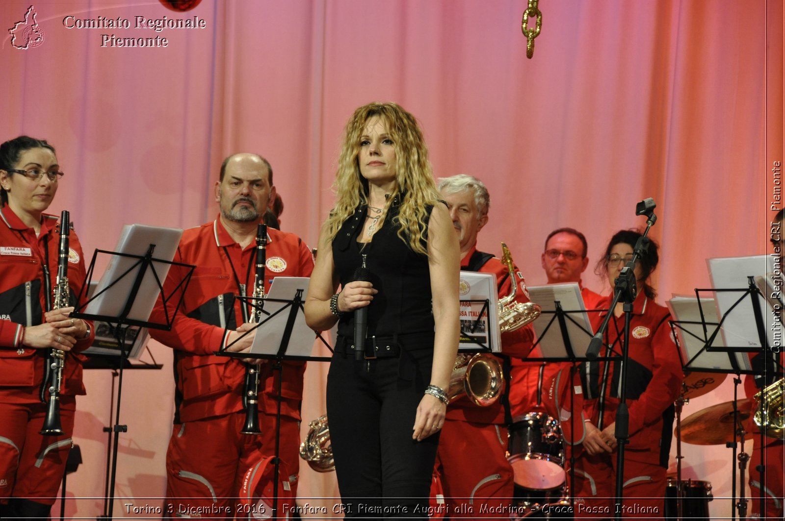 Torino 3 Dicembre 2016 - Fanfara CRI Piemonte Auguri alla Madrina - Croce Rossa Italiana- Comitato Regionale del Piemonte