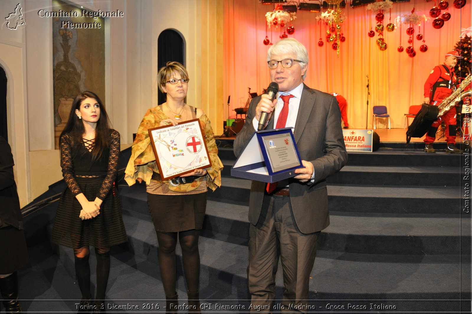 Torino 3 Dicembre 2016 - Fanfara CRI Piemonte Auguri alla Madrina - Croce Rossa Italiana- Comitato Regionale del Piemonte