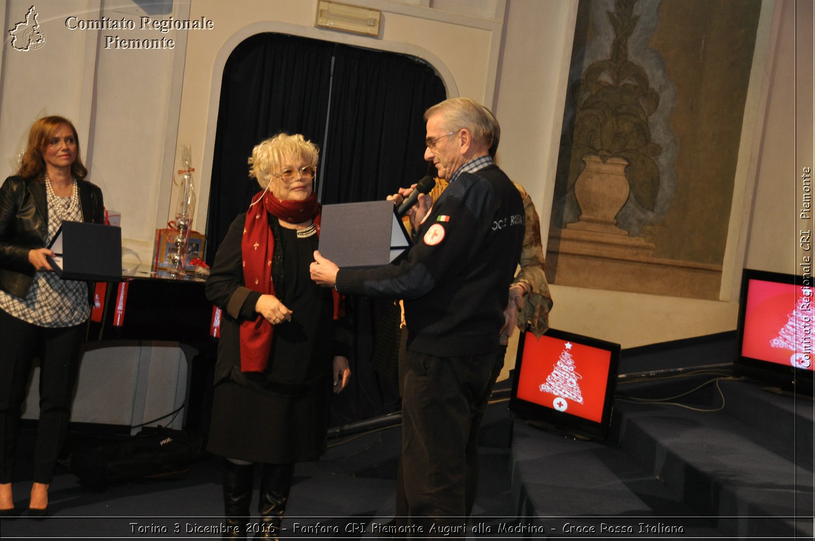 Torino 3 Dicembre 2016 - Fanfara CRI Piemonte Auguri alla Madrina - Croce Rossa Italiana- Comitato Regionale del Piemonte