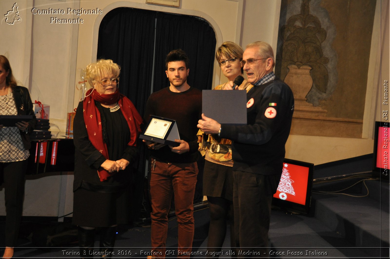 Torino 3 Dicembre 2016 - Fanfara CRI Piemonte Auguri alla Madrina - Croce Rossa Italiana- Comitato Regionale del Piemonte