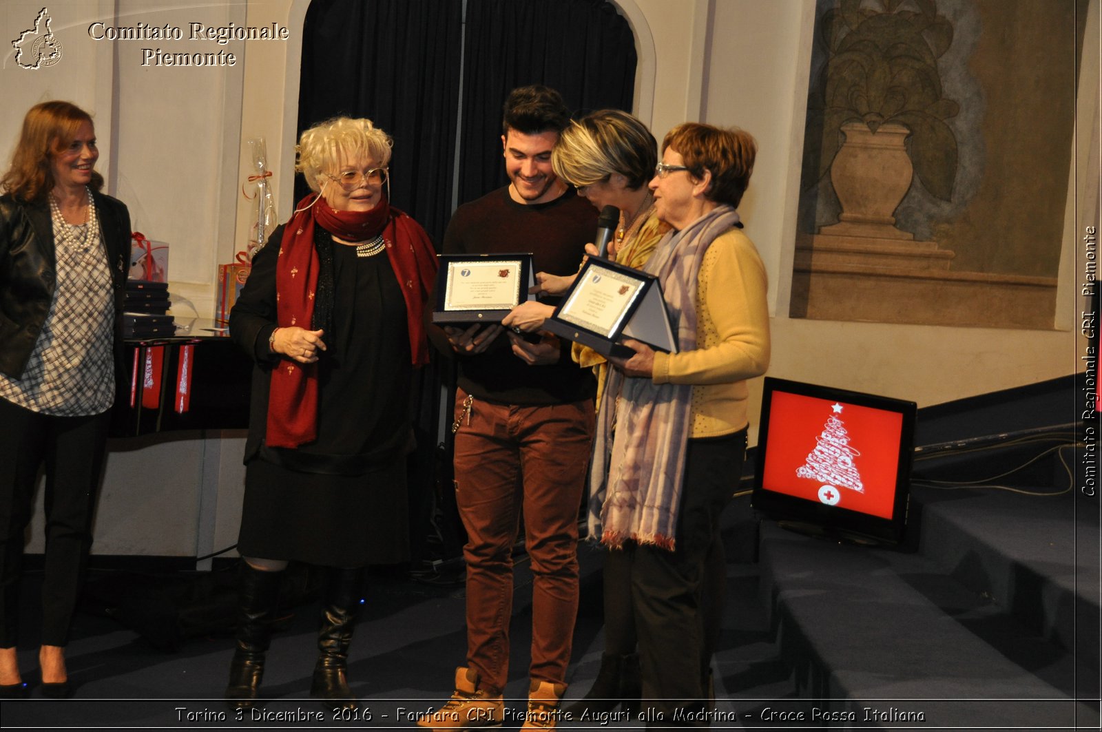 Torino 3 Dicembre 2016 - Fanfara CRI Piemonte Auguri alla Madrina - Croce Rossa Italiana- Comitato Regionale del Piemonte