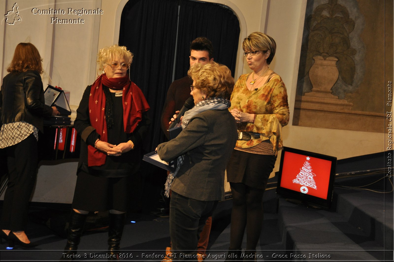 Torino 3 Dicembre 2016 - Fanfara CRI Piemonte Auguri alla Madrina - Croce Rossa Italiana- Comitato Regionale del Piemonte