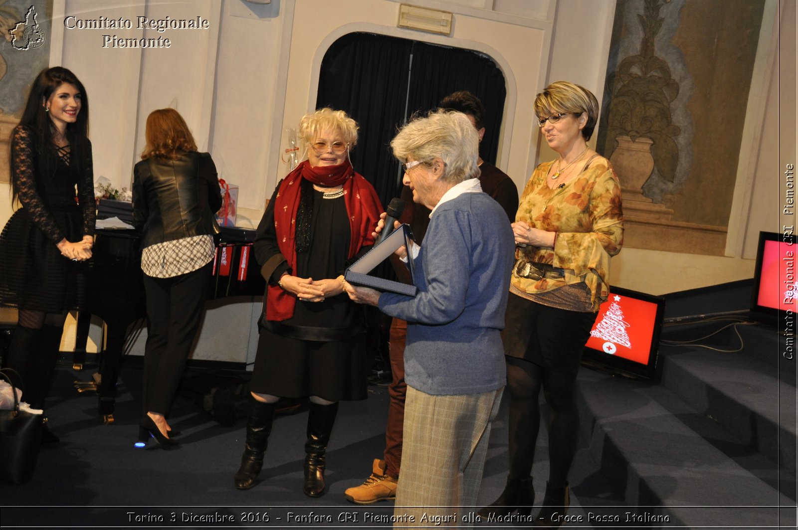 Torino 3 Dicembre 2016 - Fanfara CRI Piemonte Auguri alla Madrina - Croce Rossa Italiana- Comitato Regionale del Piemonte