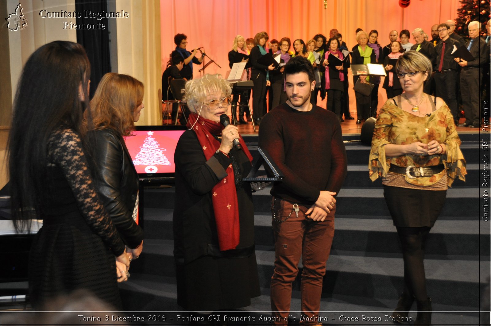 Torino 3 Dicembre 2016 - Fanfara CRI Piemonte Auguri alla Madrina - Croce Rossa Italiana- Comitato Regionale del Piemonte