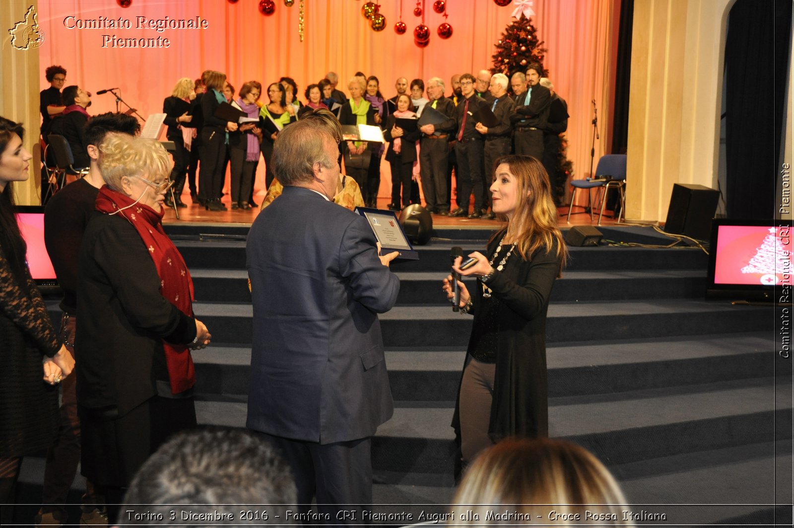 Torino 3 Dicembre 2016 - Fanfara CRI Piemonte Auguri alla Madrina - Croce Rossa Italiana- Comitato Regionale del Piemonte