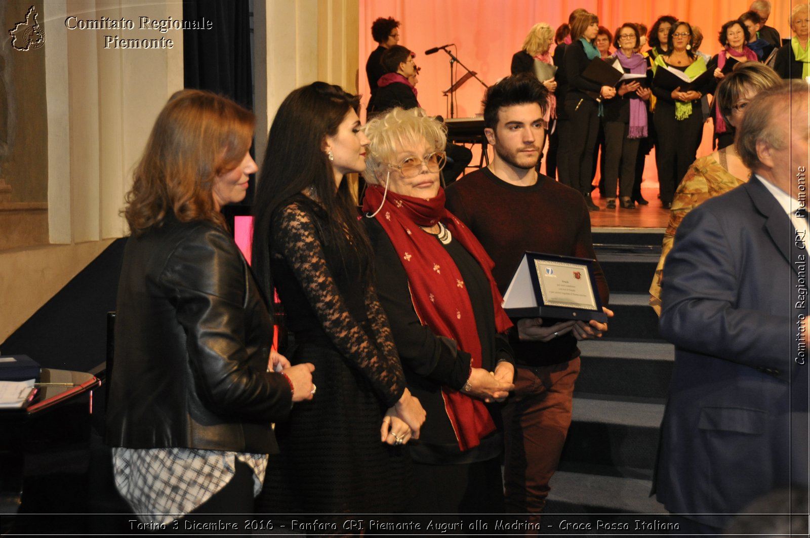 Torino 3 Dicembre 2016 - Fanfara CRI Piemonte Auguri alla Madrina - Croce Rossa Italiana- Comitato Regionale del Piemonte