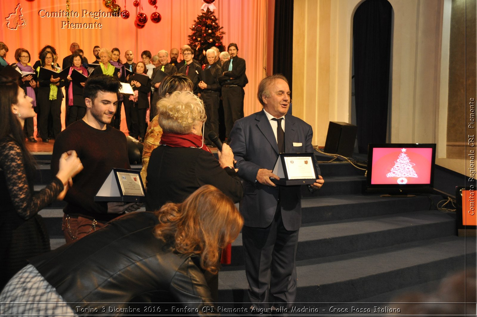 Torino 3 Dicembre 2016 - Fanfara CRI Piemonte Auguri alla Madrina - Croce Rossa Italiana- Comitato Regionale del Piemonte