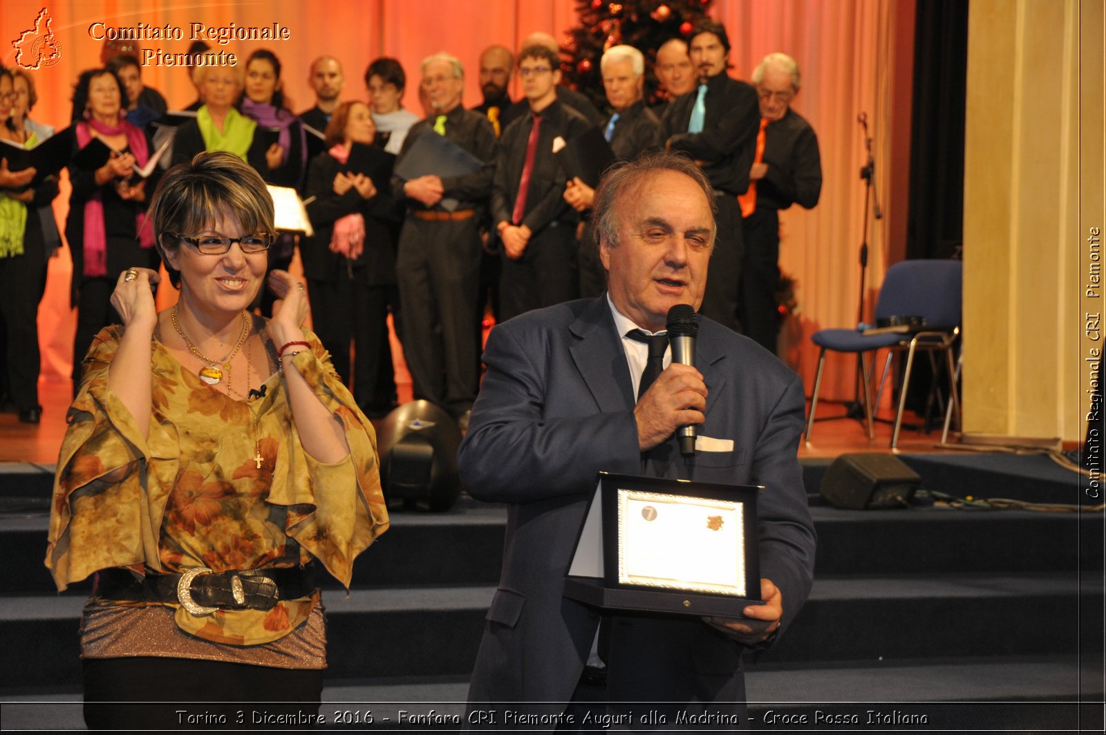 Torino 3 Dicembre 2016 - Fanfara CRI Piemonte Auguri alla Madrina - Croce Rossa Italiana- Comitato Regionale del Piemonte