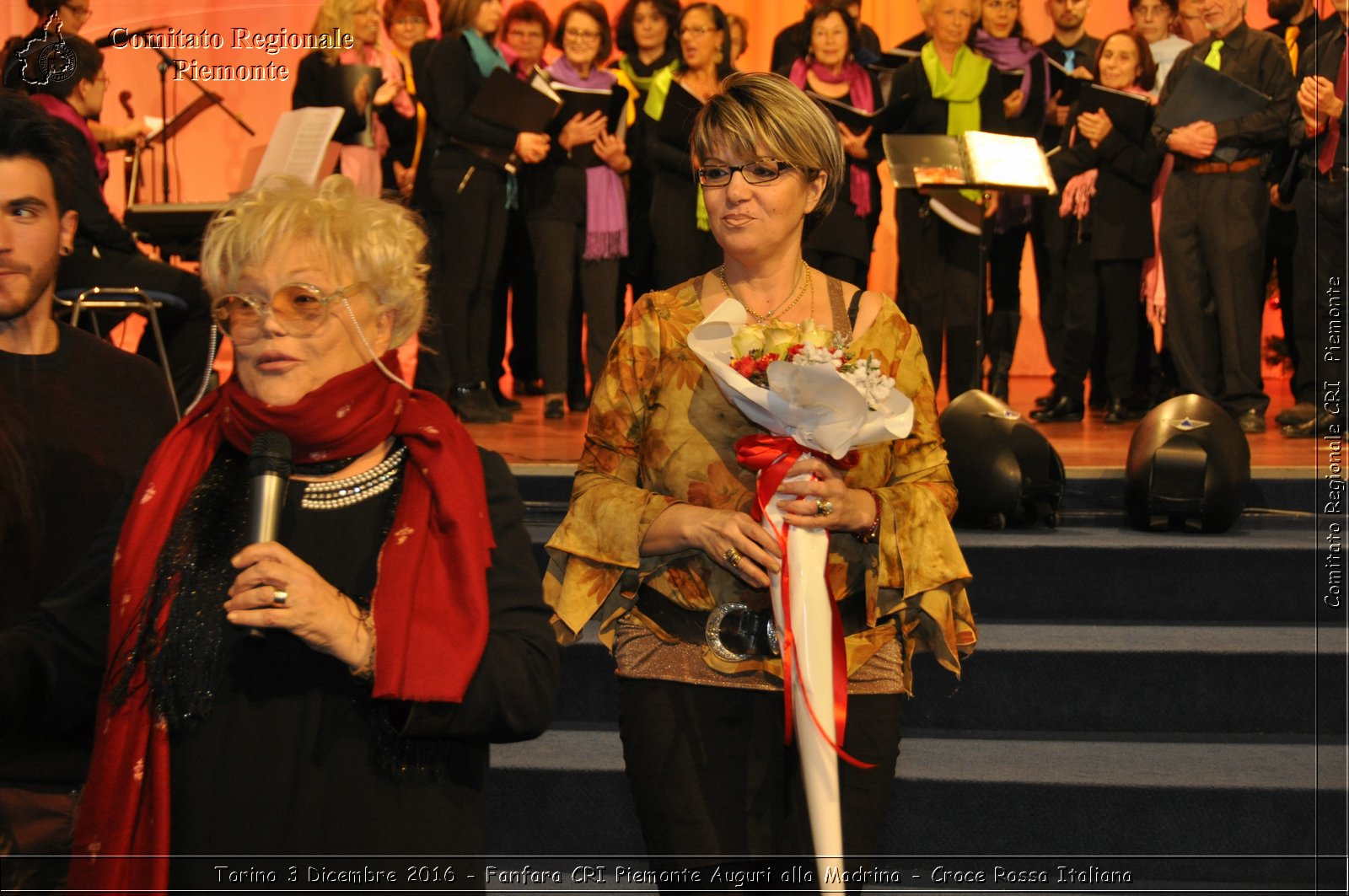 Torino 3 Dicembre 2016 - Fanfara CRI Piemonte Auguri alla Madrina - Croce Rossa Italiana- Comitato Regionale del Piemonte