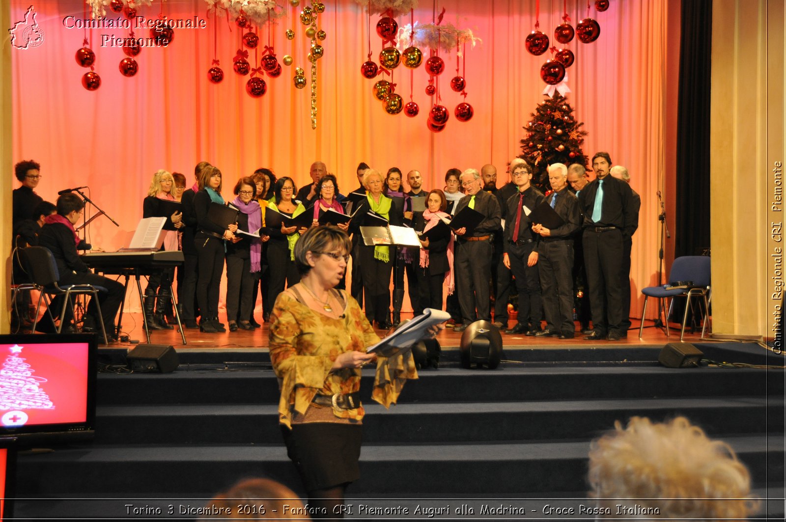 Torino 3 Dicembre 2016 - Fanfara CRI Piemonte Auguri alla Madrina - Croce Rossa Italiana- Comitato Regionale del Piemonte