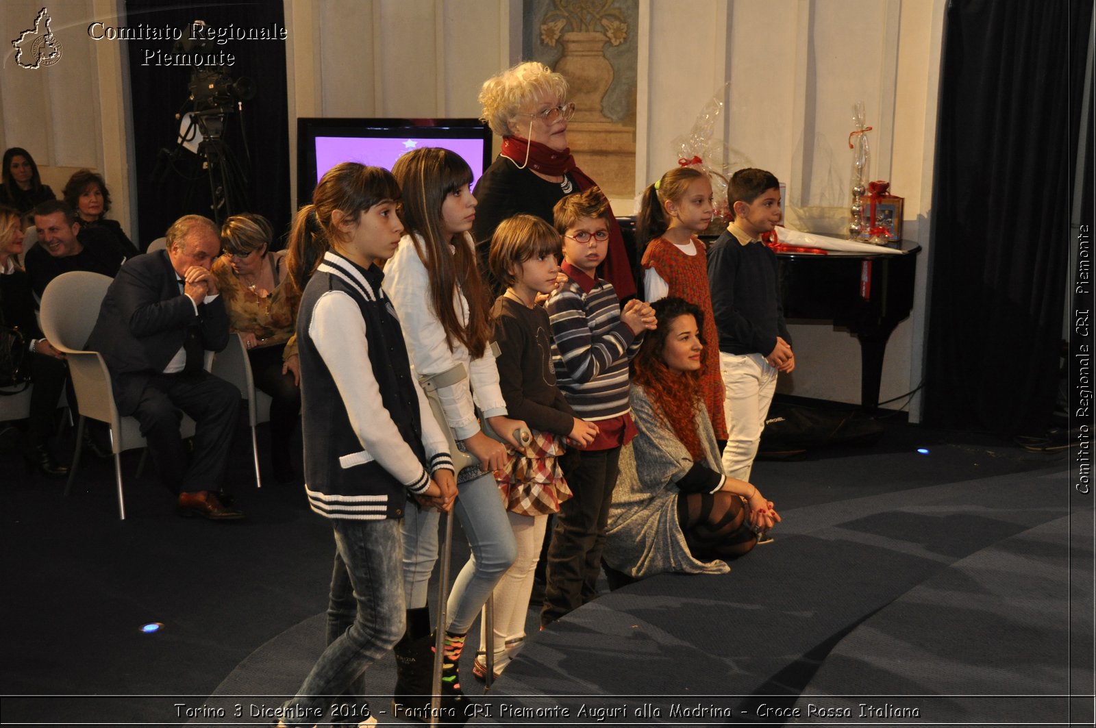 Torino 3 Dicembre 2016 - Fanfara CRI Piemonte Auguri alla Madrina - Croce Rossa Italiana- Comitato Regionale del Piemonte