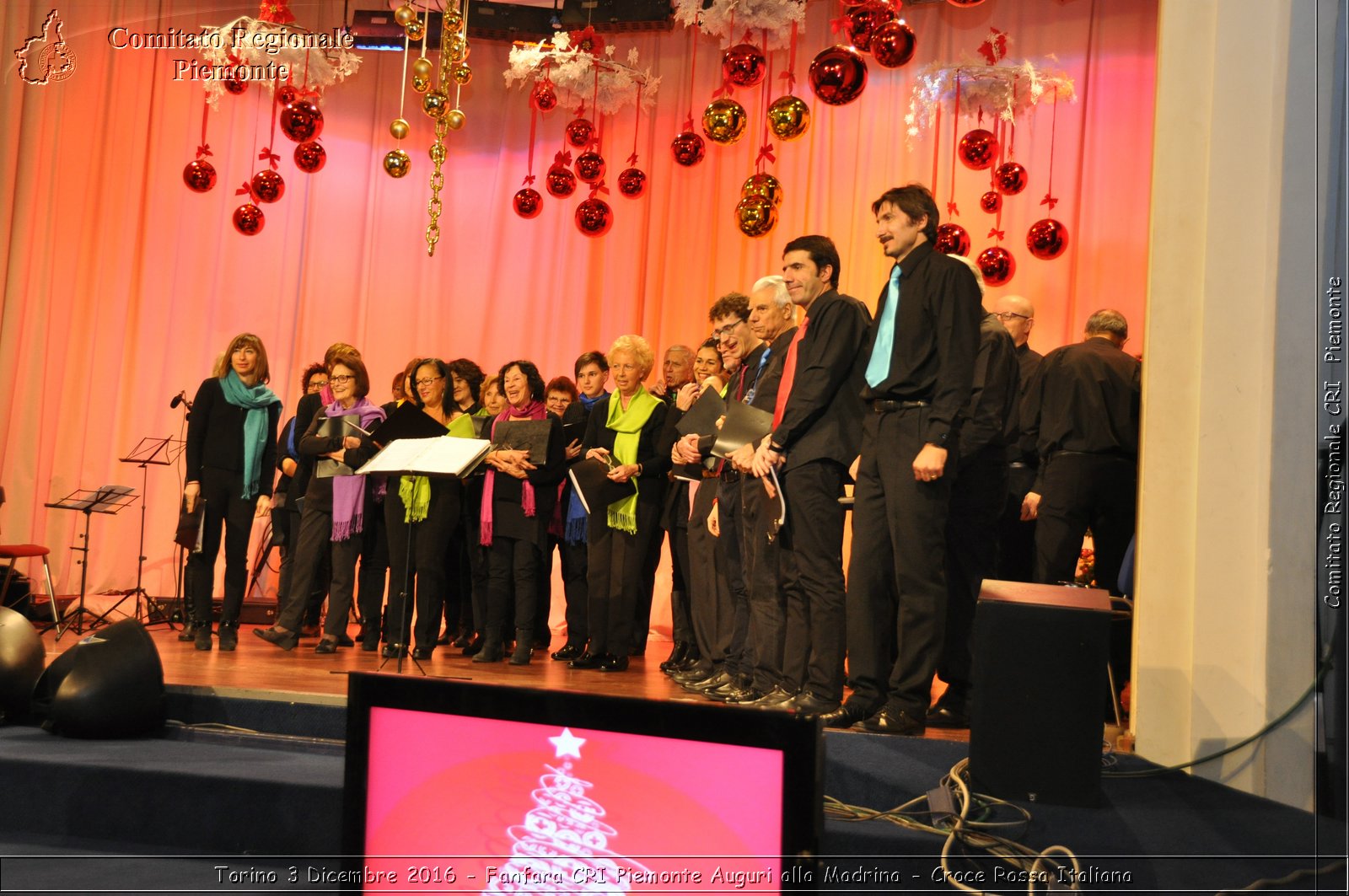 Torino 3 Dicembre 2016 - Fanfara CRI Piemonte Auguri alla Madrina - Croce Rossa Italiana- Comitato Regionale del Piemonte