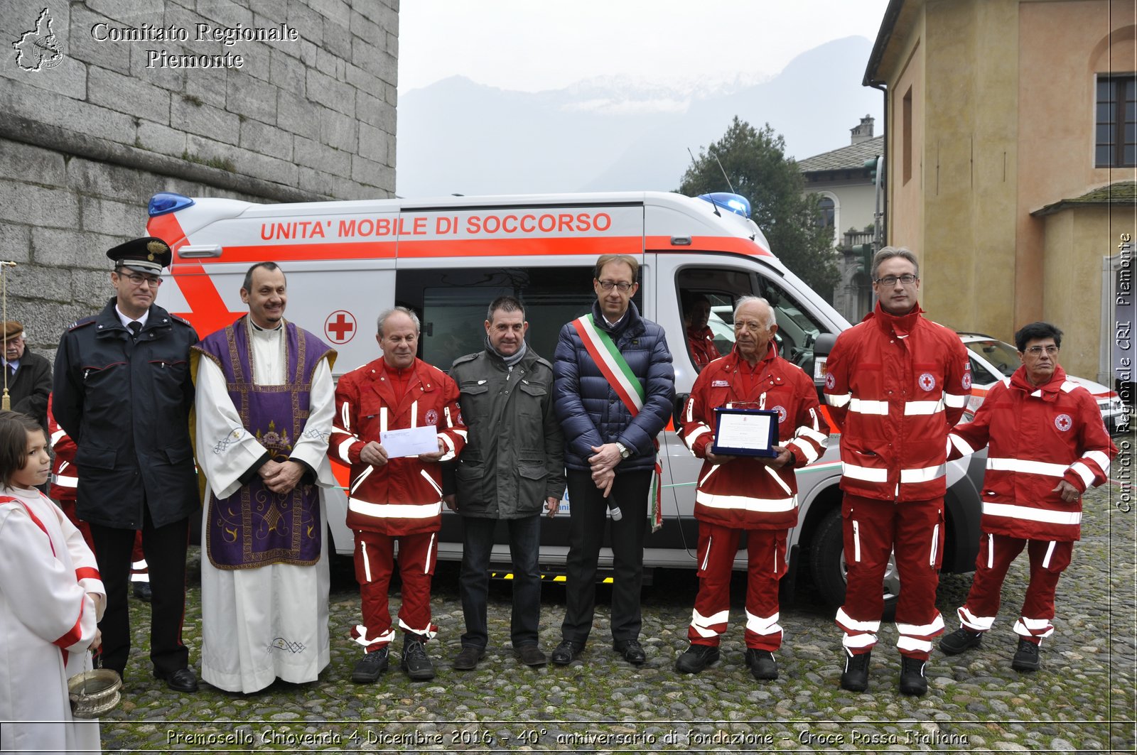 Premosello Chiovenda 4 Dicembre 2016 - 40 anniversario di fondazione - Croce Rossa Italiana- Comitato Regionale del Piemonte