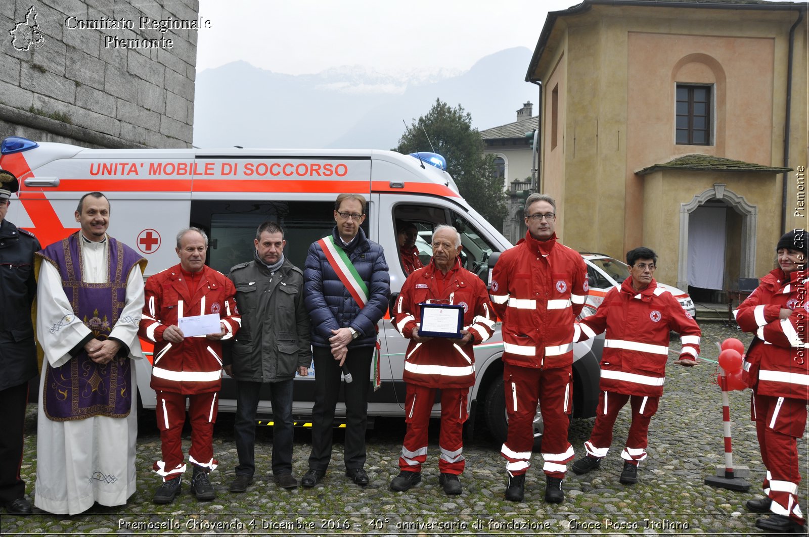 Premosello Chiovenda 4 Dicembre 2016 - 40 anniversario di fondazione - Croce Rossa Italiana- Comitato Regionale del Piemonte