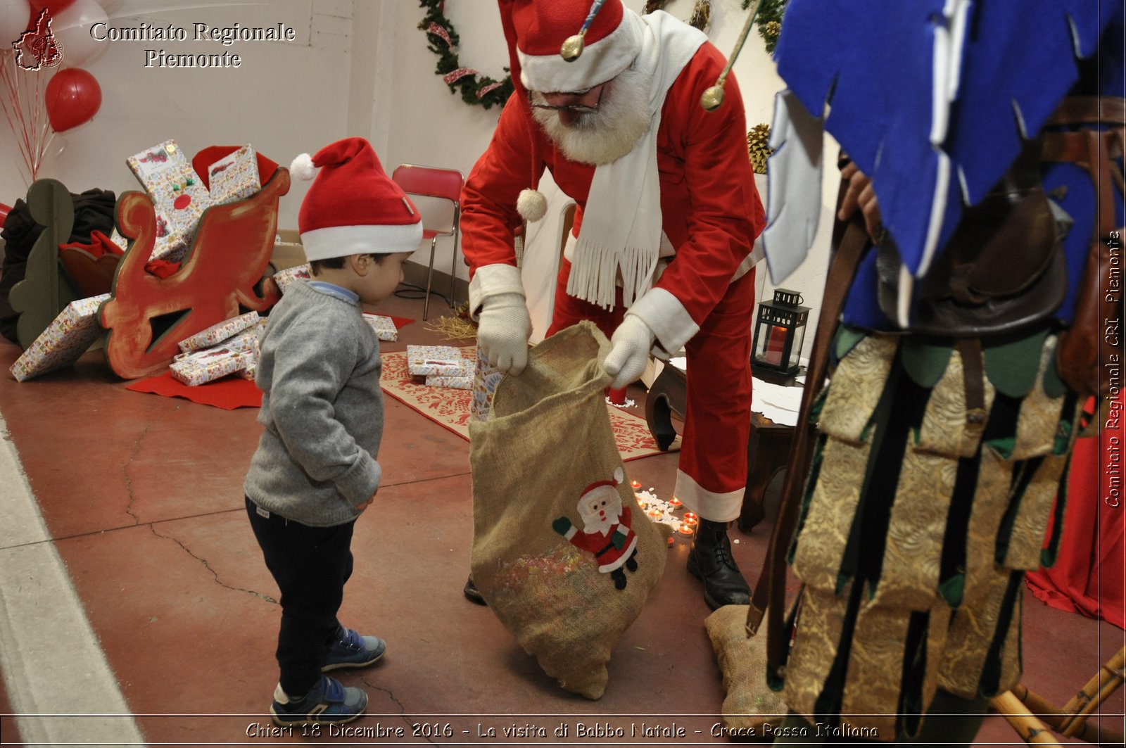 Chieri 18 Dicembre 2016 - La visita di Babbo Natale - Croce Rossa Italiana- Comitato Regionale del Piemonte