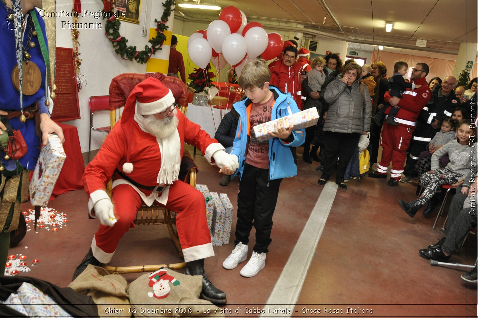 Chieri 18 Dicembre 2016 - La visita di Babbo Natale - Croce Rossa Italiana- Comitato Regionale del Piemonte