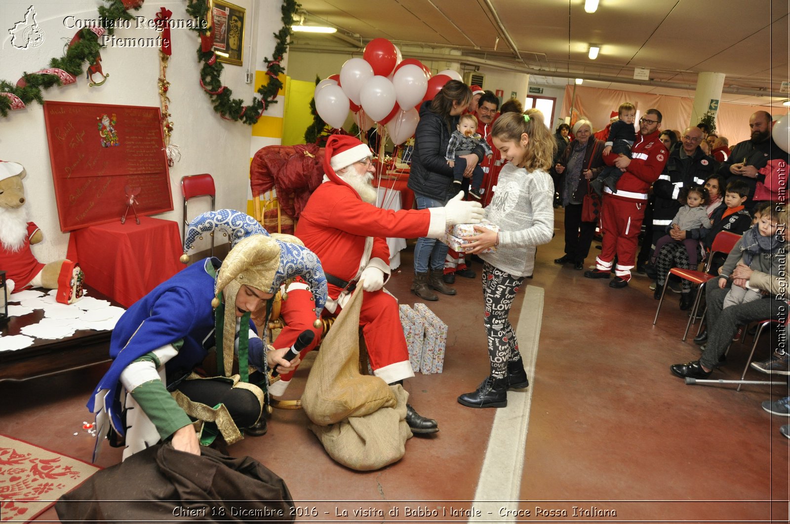 Chieri 18 Dicembre 2016 - La visita di Babbo Natale - Croce Rossa Italiana- Comitato Regionale del Piemonte