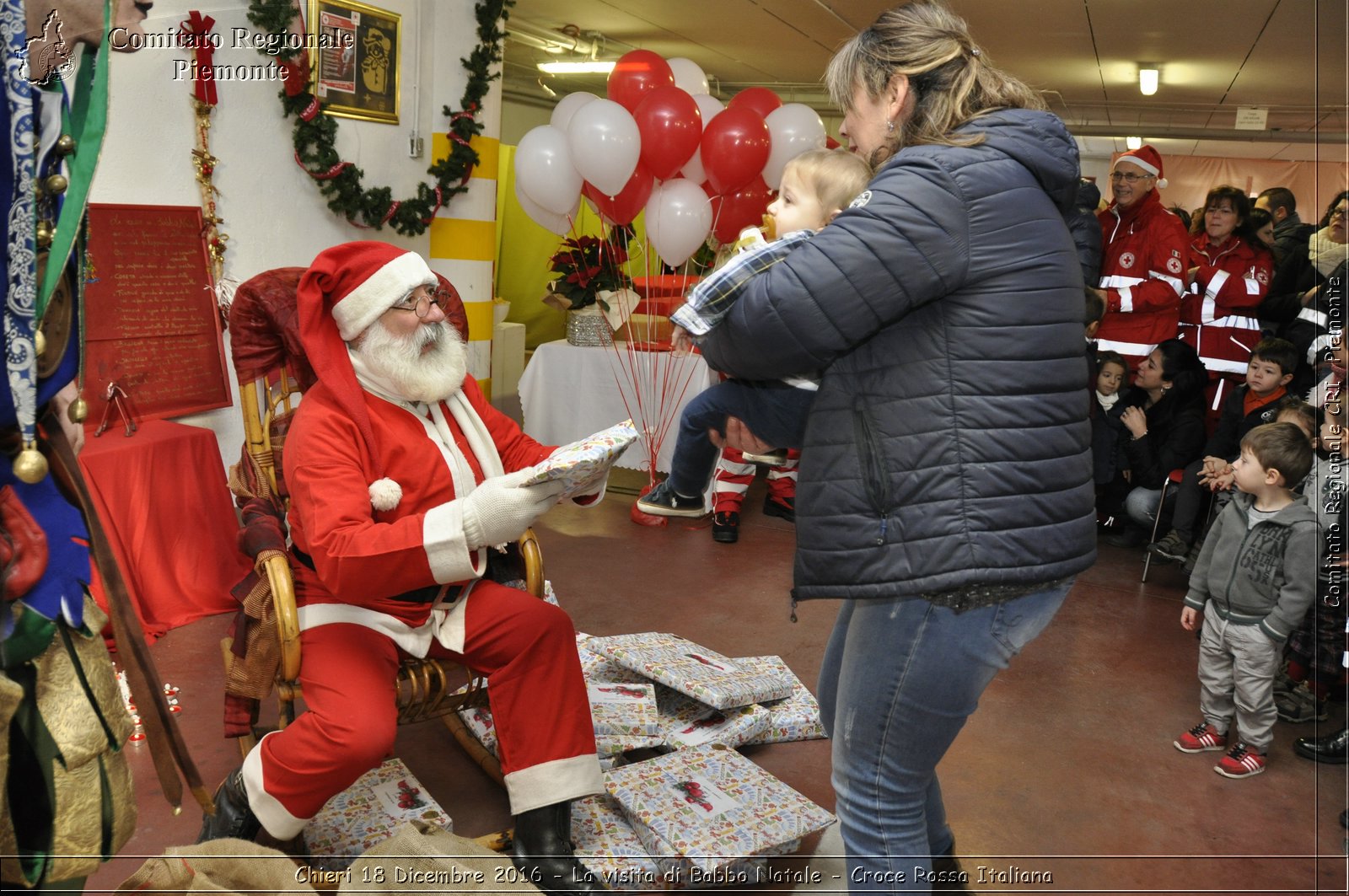 Chieri 18 Dicembre 2016 - La visita di Babbo Natale - Croce Rossa Italiana- Comitato Regionale del Piemonte