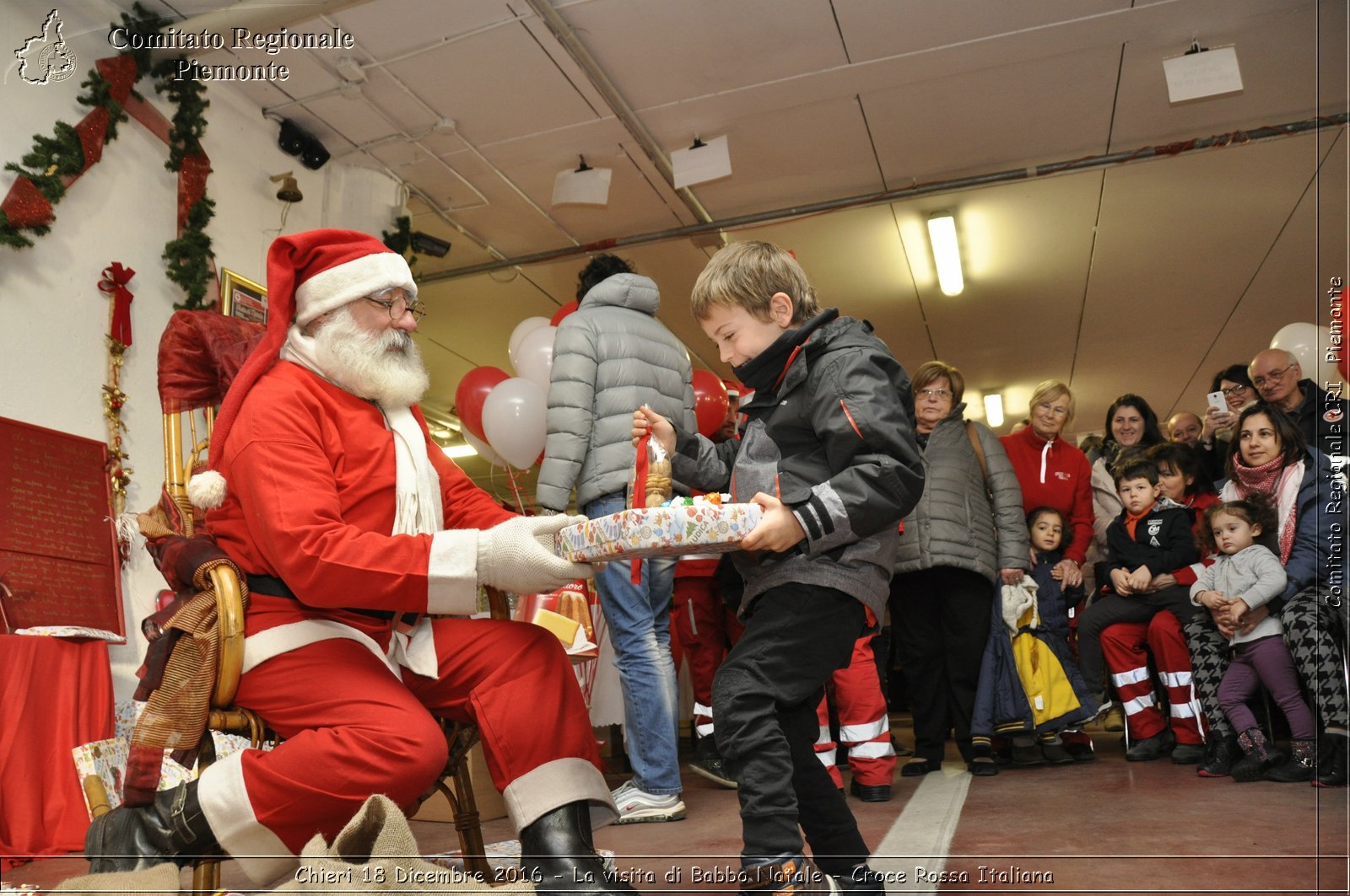 Chieri 18 Dicembre 2016 - La visita di Babbo Natale - Croce Rossa Italiana- Comitato Regionale del Piemonte