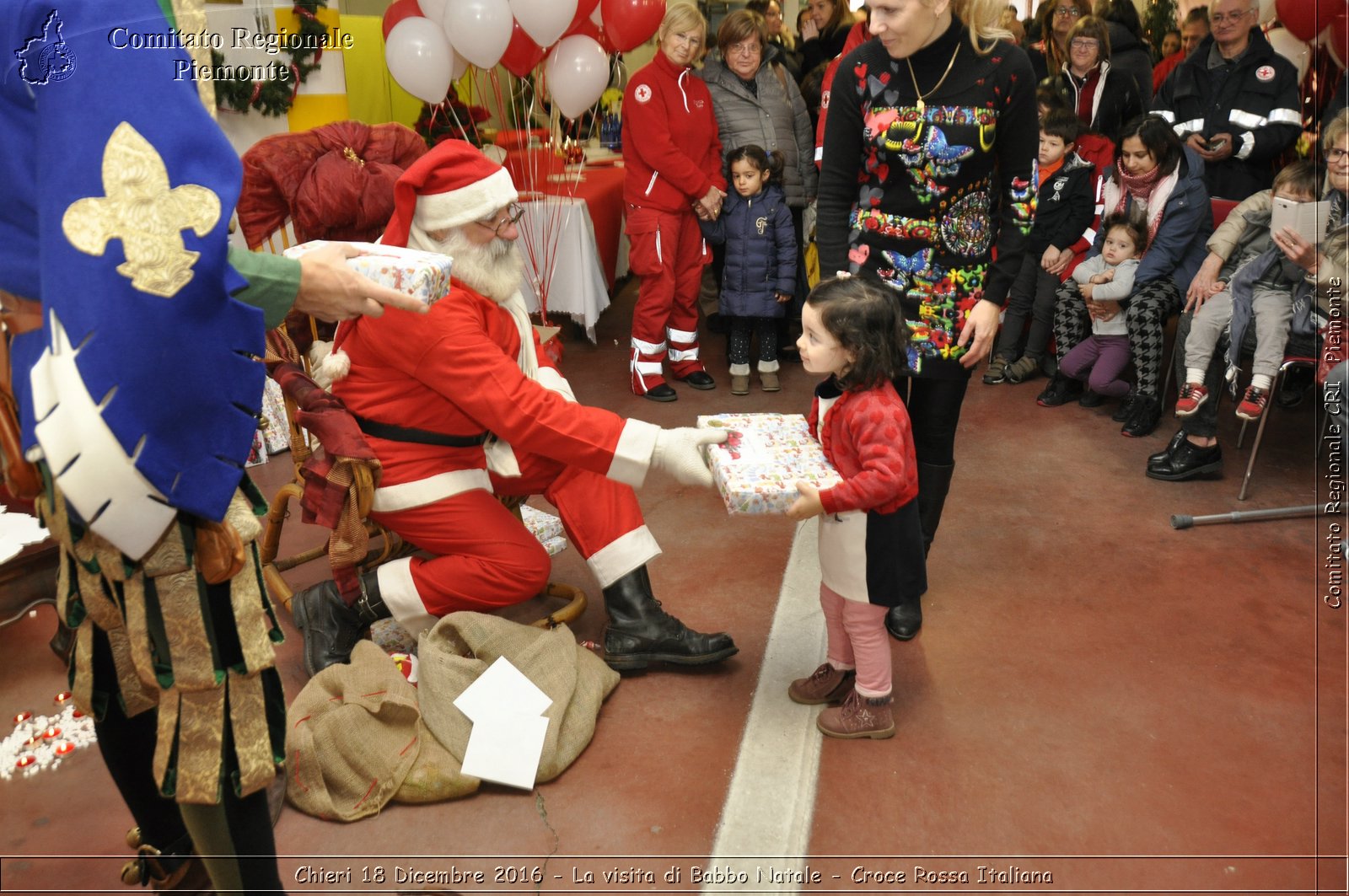 Chieri 18 Dicembre 2016 - La visita di Babbo Natale - Croce Rossa Italiana- Comitato Regionale del Piemonte