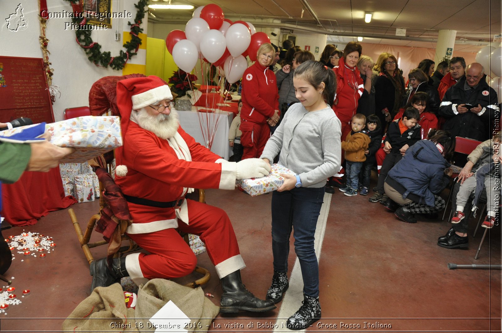 Chieri 18 Dicembre 2016 - La visita di Babbo Natale - Croce Rossa Italiana- Comitato Regionale del Piemonte