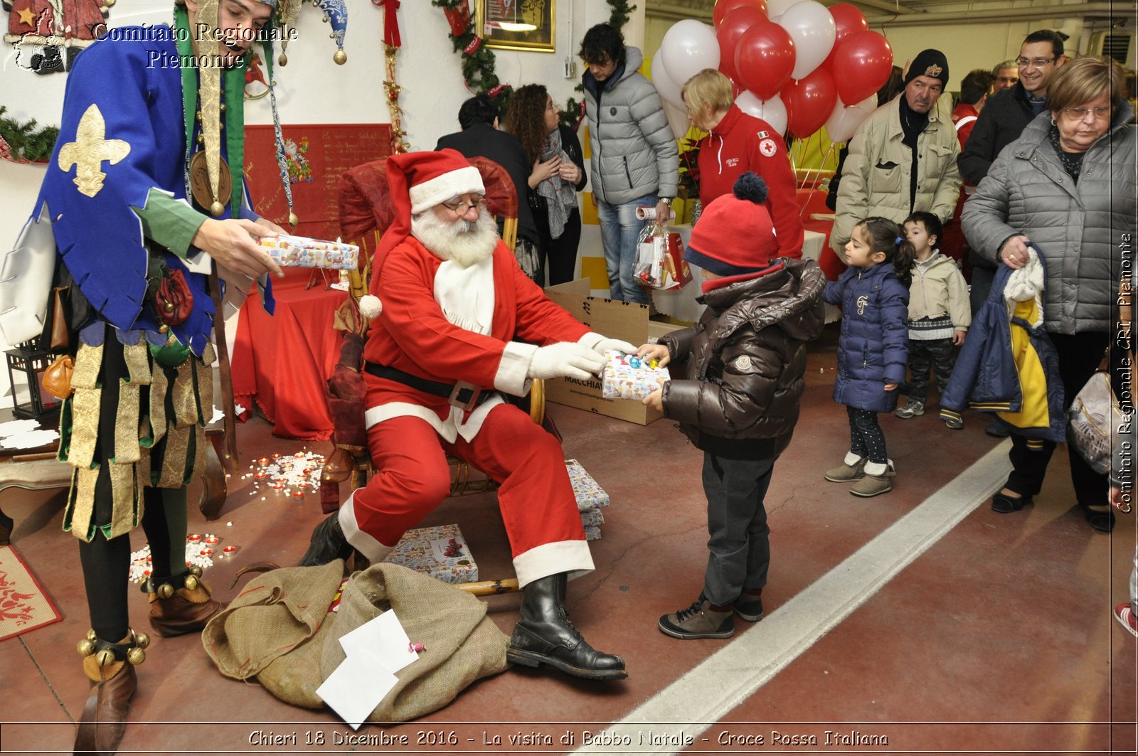 Chieri 18 Dicembre 2016 - La visita di Babbo Natale - Croce Rossa Italiana- Comitato Regionale del Piemonte