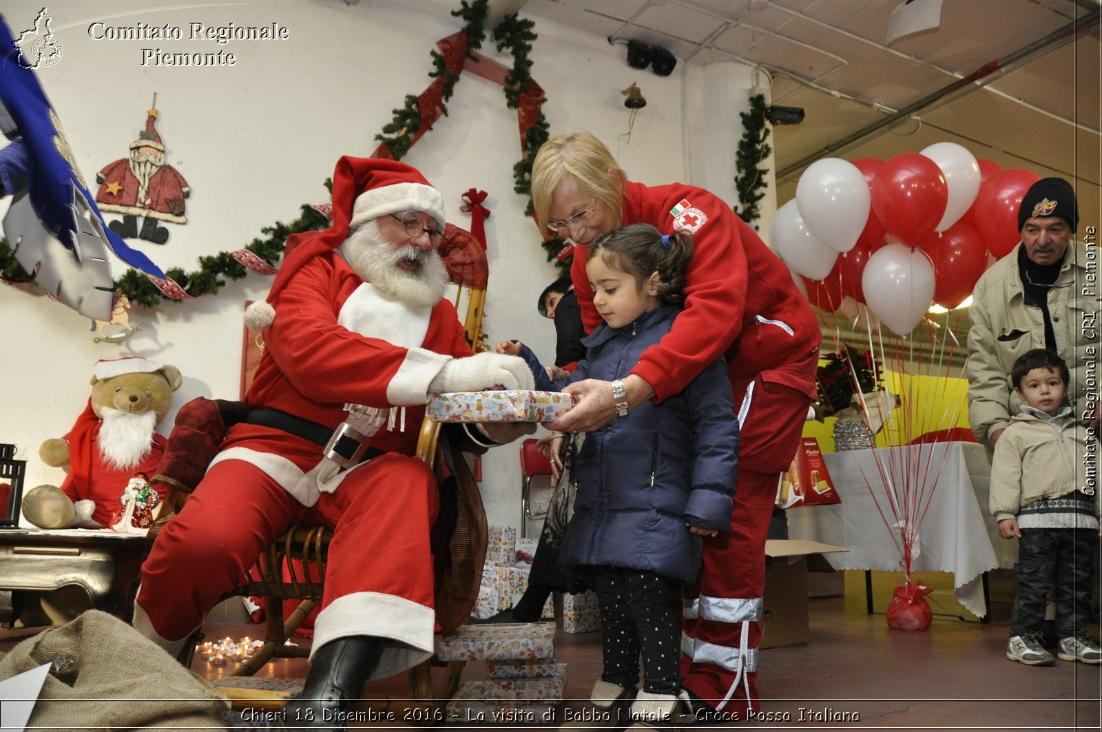 Chieri 18 Dicembre 2016 - La visita di Babbo Natale - Croce Rossa Italiana- Comitato Regionale del Piemonte