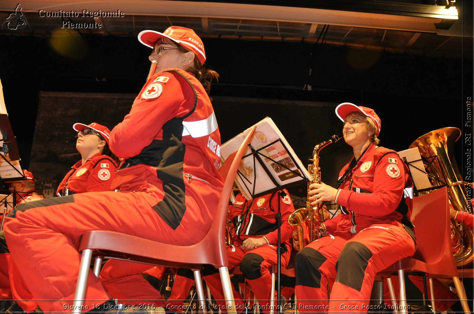 Giaveno 18 Dicembre 2016 - Concerto di Natale della Fanfara CRI Piemonte - Croce Rossa Italiana- Comitato Regionale del Piemonte