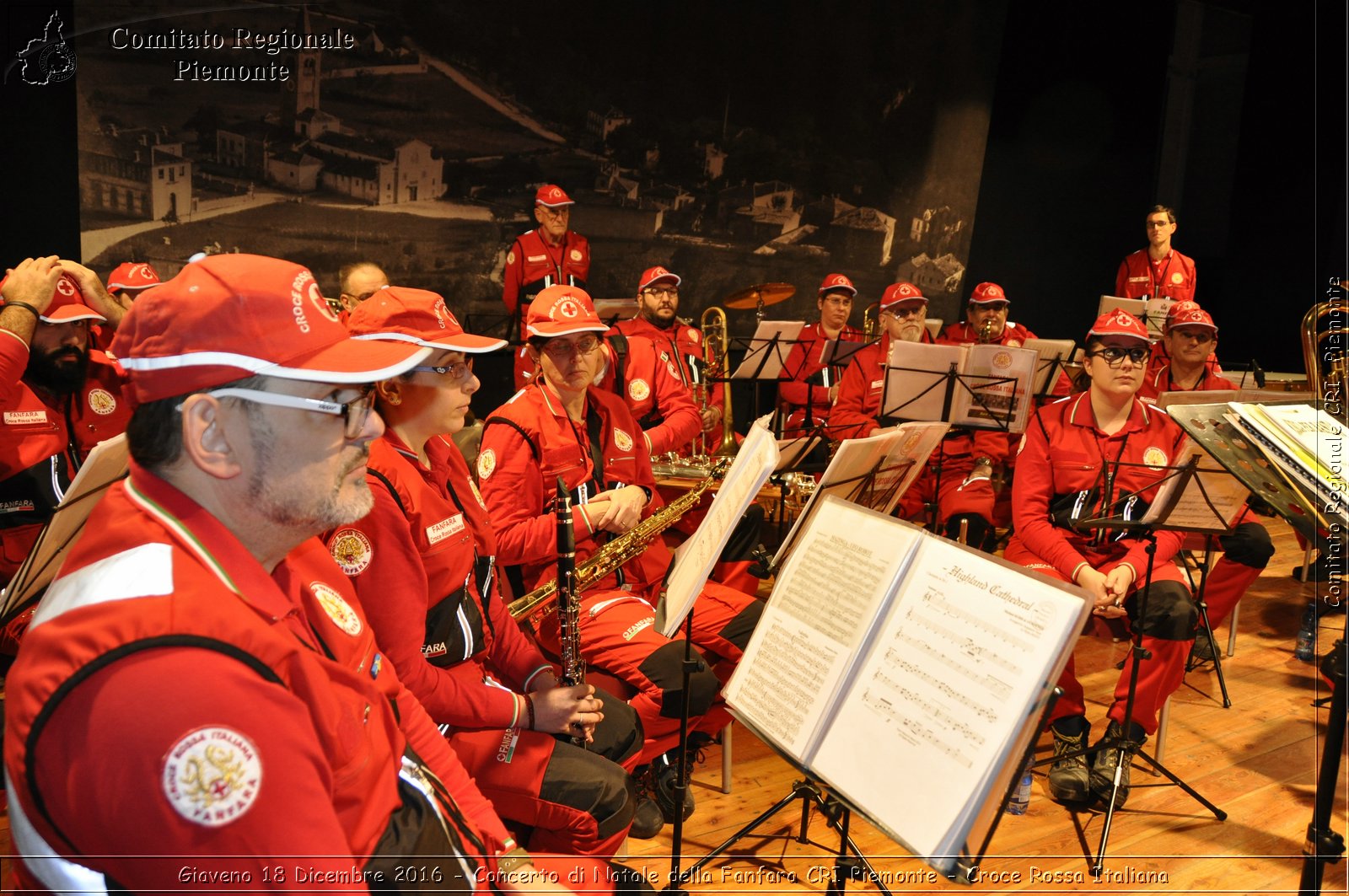 Giaveno 18 Dicembre 2016 - Concerto di Natale della Fanfara CRI Piemonte - Croce Rossa Italiana- Comitato Regionale del Piemonte