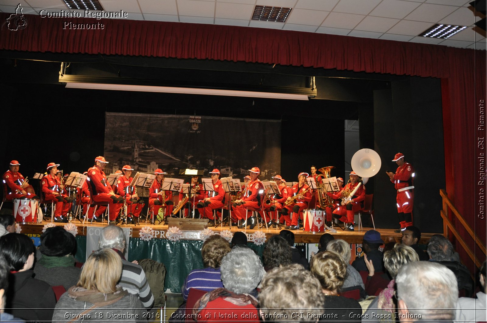 Giaveno 18 Dicembre 2016 - Concerto di Natale della Fanfara CRI Piemonte - Croce Rossa Italiana- Comitato Regionale del Piemonte