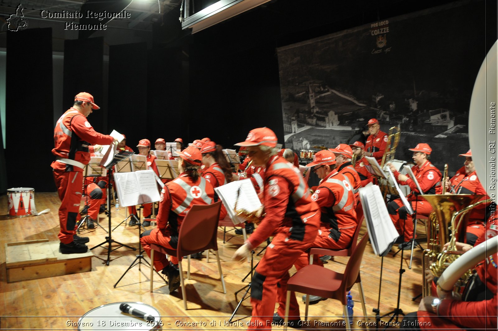 Giaveno 18 Dicembre 2016 - Concerto di Natale della Fanfara CRI Piemonte - Croce Rossa Italiana- Comitato Regionale del Piemonte