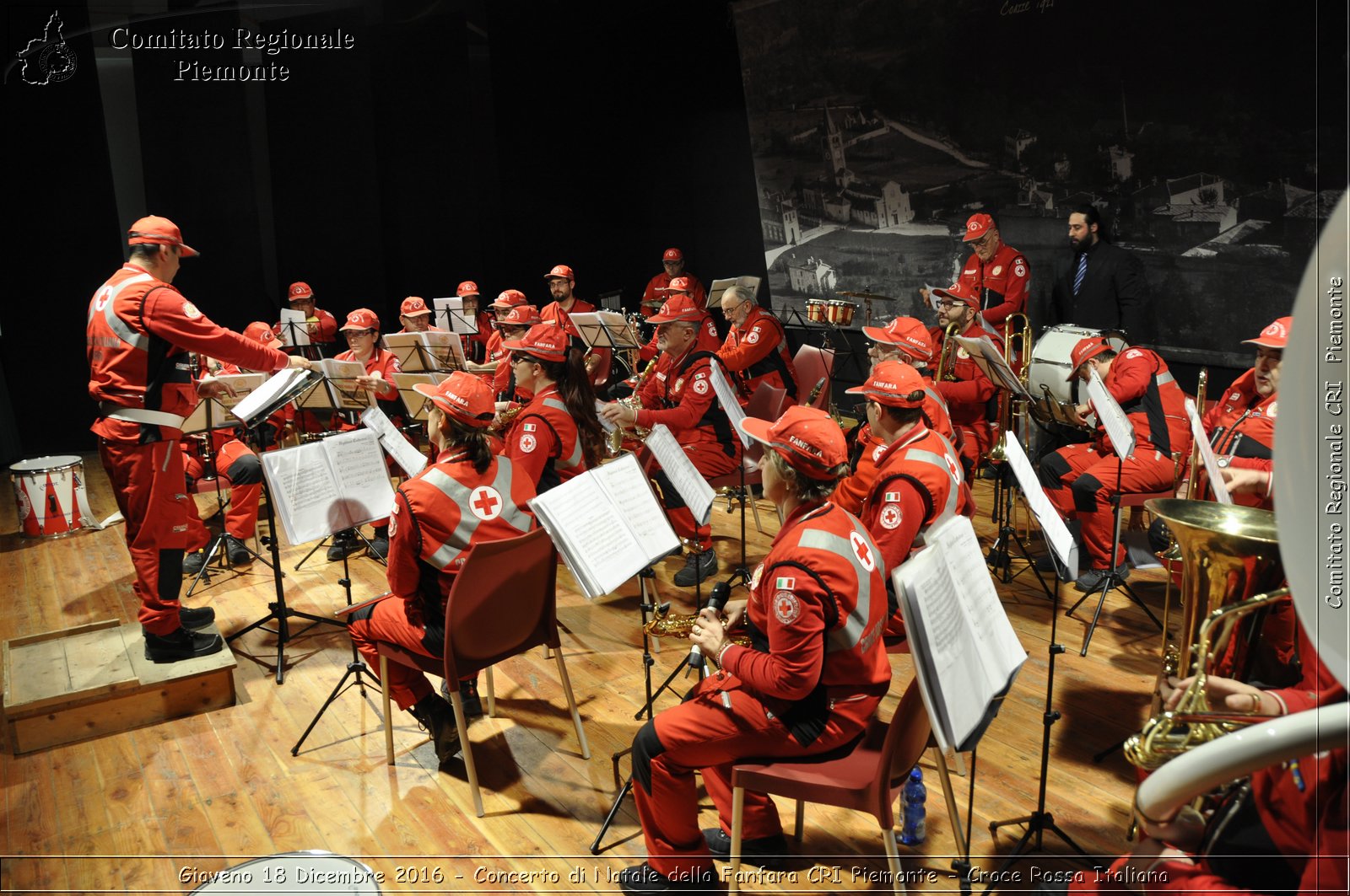 Giaveno 18 Dicembre 2016 - Concerto di Natale della Fanfara CRI Piemonte - Croce Rossa Italiana- Comitato Regionale del Piemonte