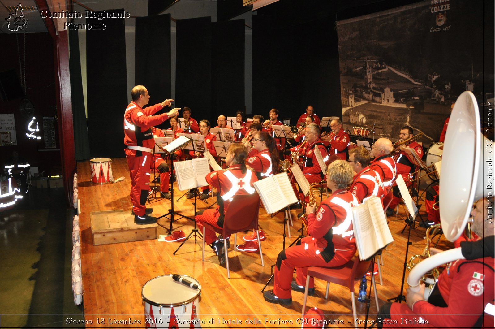 Giaveno 18 Dicembre 2016 - Concerto di Natale della Fanfara CRI Piemonte - Croce Rossa Italiana- Comitato Regionale del Piemonte