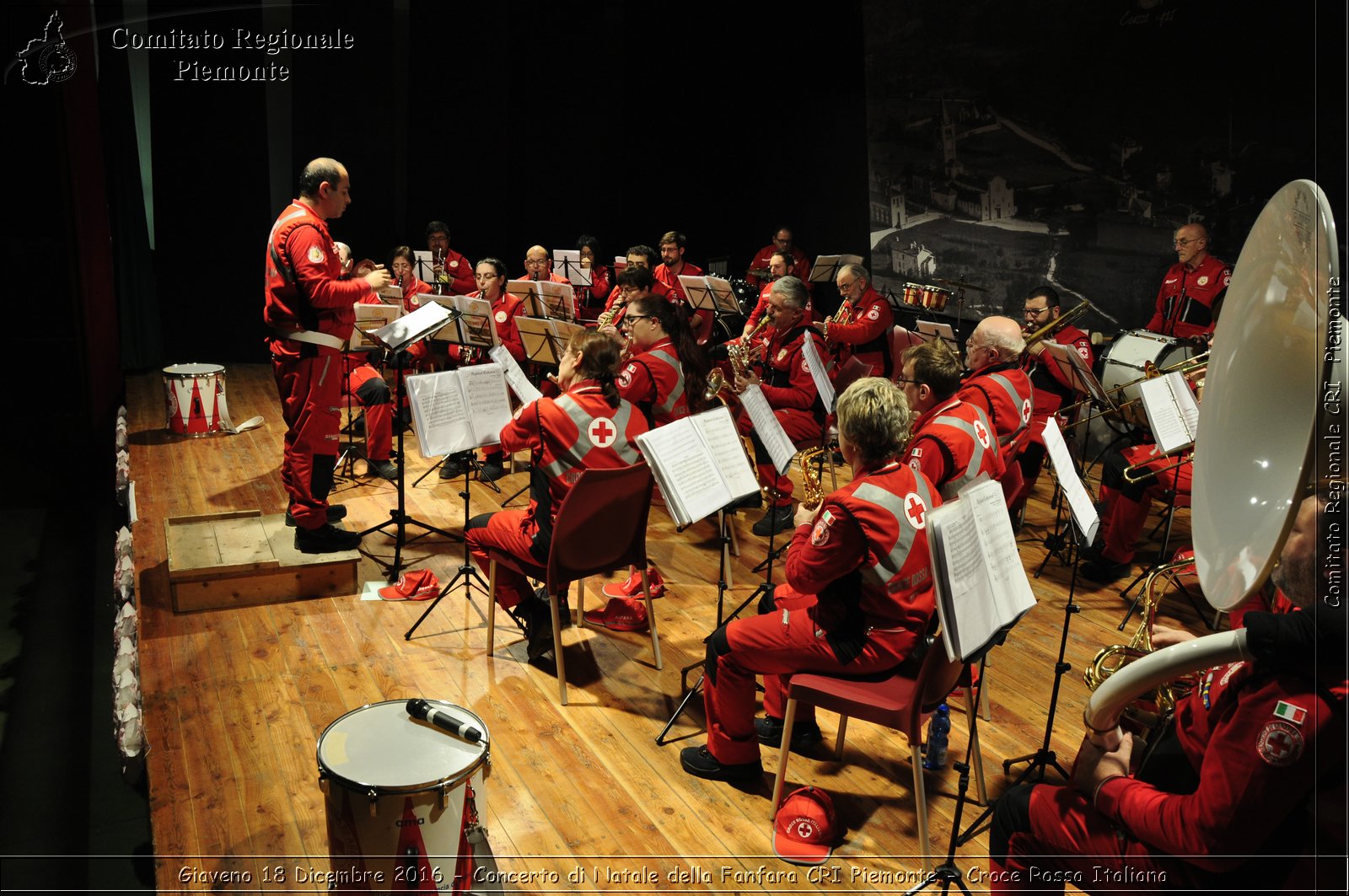 Giaveno 18 Dicembre 2016 - Concerto di Natale della Fanfara CRI Piemonte - Croce Rossa Italiana- Comitato Regionale del Piemonte