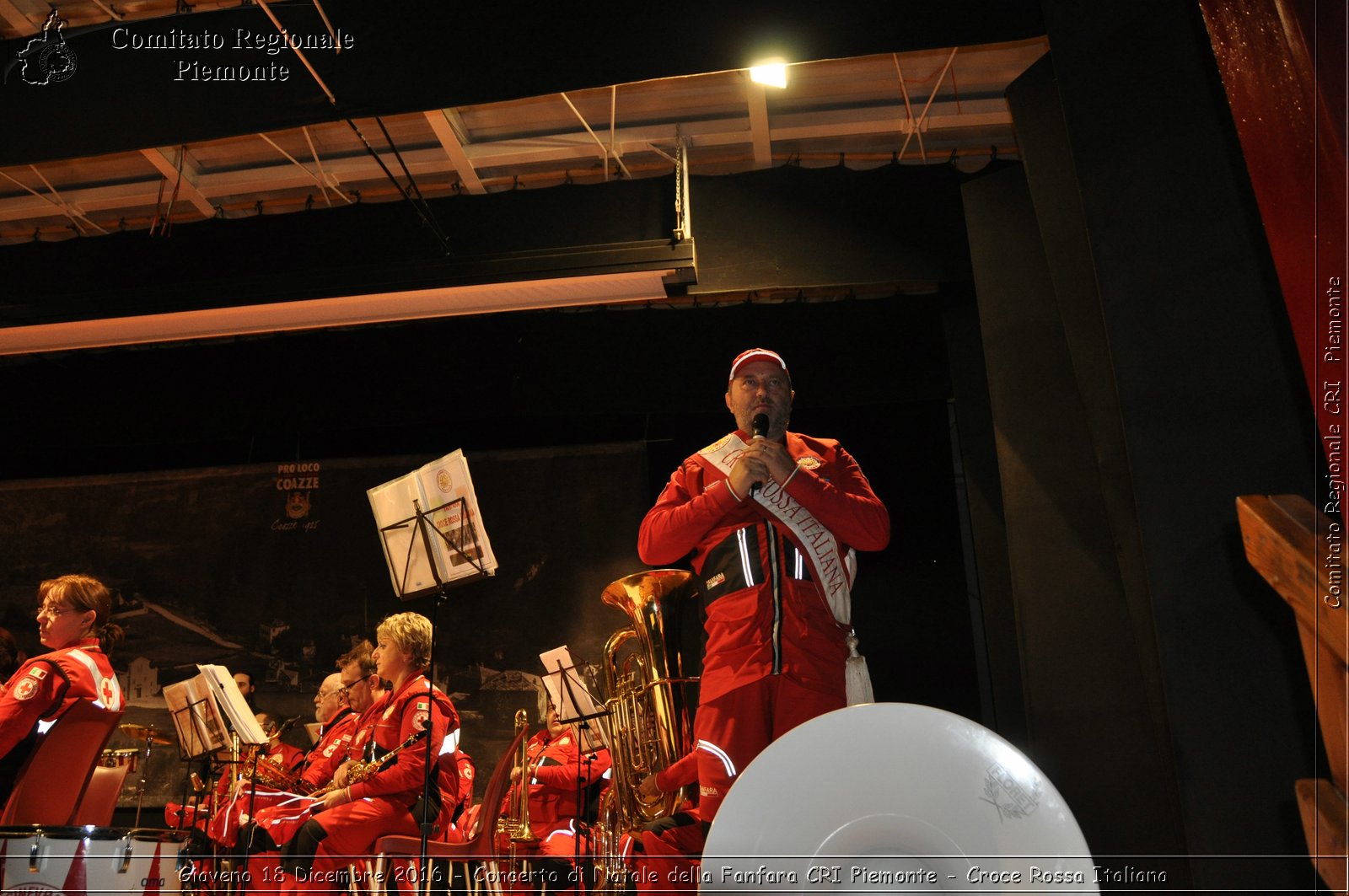 Giaveno 18 Dicembre 2016 - Concerto di Natale della Fanfara CRI Piemonte - Croce Rossa Italiana- Comitato Regionale del Piemonte