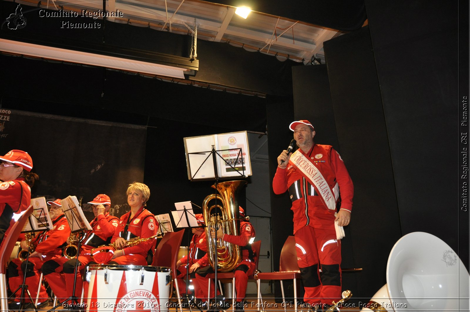 Giaveno 18 Dicembre 2016 - Concerto di Natale della Fanfara CRI Piemonte - Croce Rossa Italiana- Comitato Regionale del Piemonte