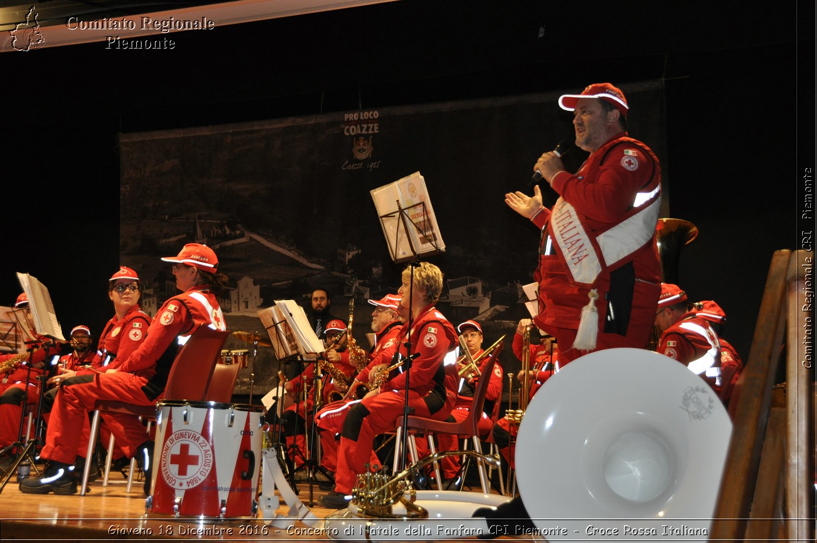 Giaveno 18 Dicembre 2016 - Concerto di Natale della Fanfara CRI Piemonte - Croce Rossa Italiana- Comitato Regionale del Piemonte