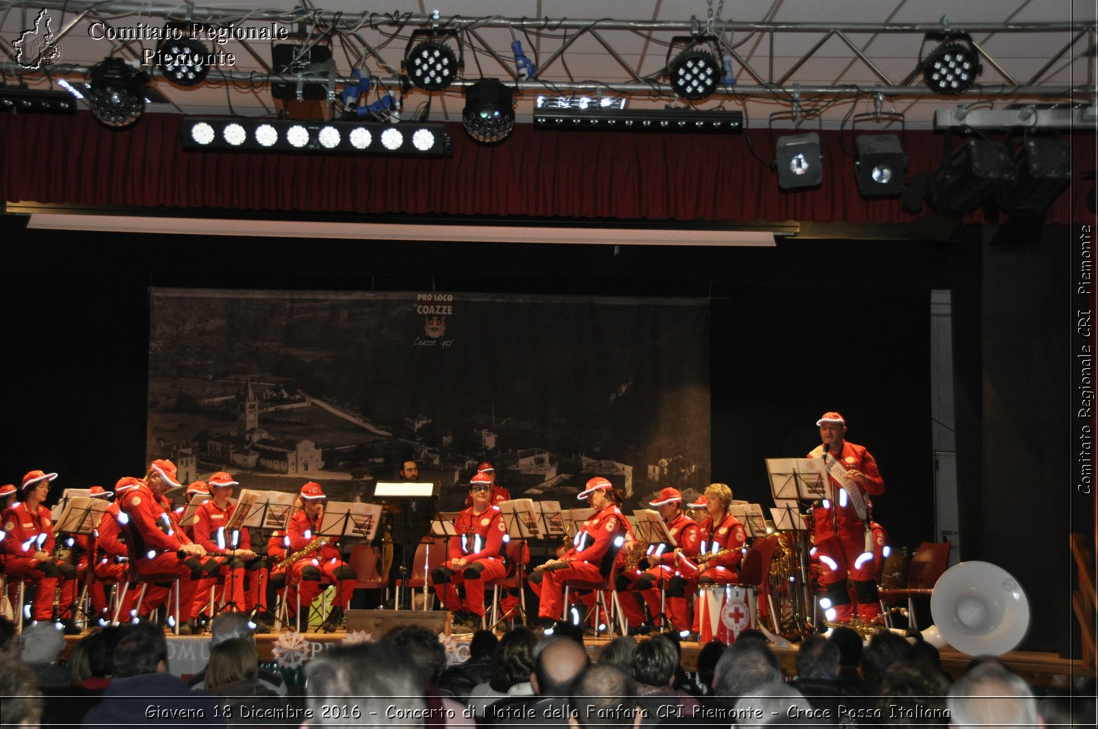 Giaveno 18 Dicembre 2016 - Concerto di Natale della Fanfara CRI Piemonte - Croce Rossa Italiana- Comitato Regionale del Piemonte