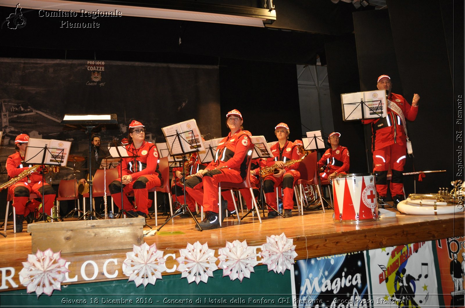 Giaveno 18 Dicembre 2016 - Concerto di Natale della Fanfara CRI Piemonte - Croce Rossa Italiana- Comitato Regionale del Piemonte