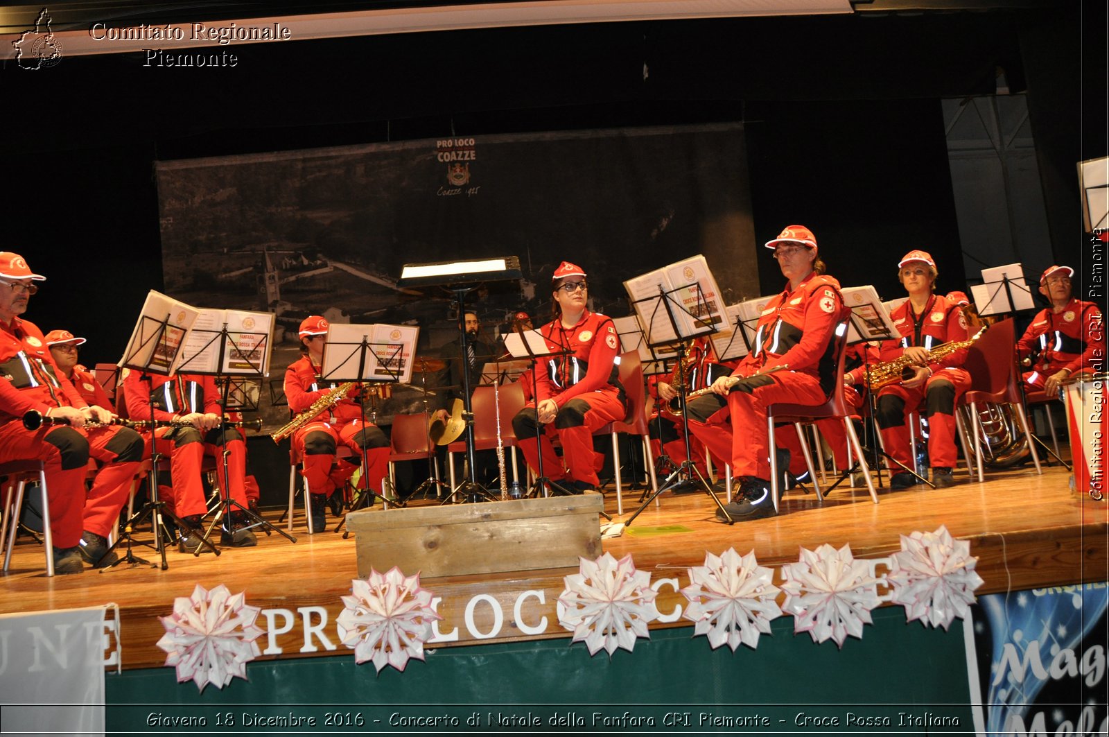 Giaveno 18 Dicembre 2016 - Concerto di Natale della Fanfara CRI Piemonte - Croce Rossa Italiana- Comitato Regionale del Piemonte