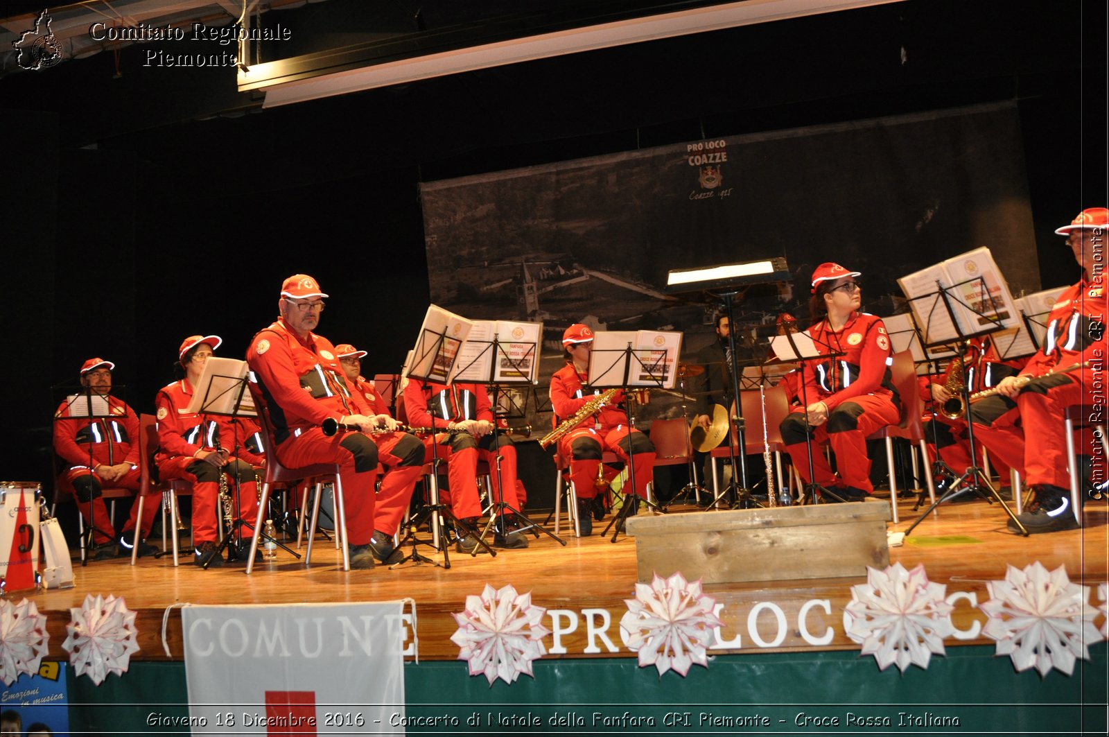 Giaveno 18 Dicembre 2016 - Concerto di Natale della Fanfara CRI Piemonte - Croce Rossa Italiana- Comitato Regionale del Piemonte