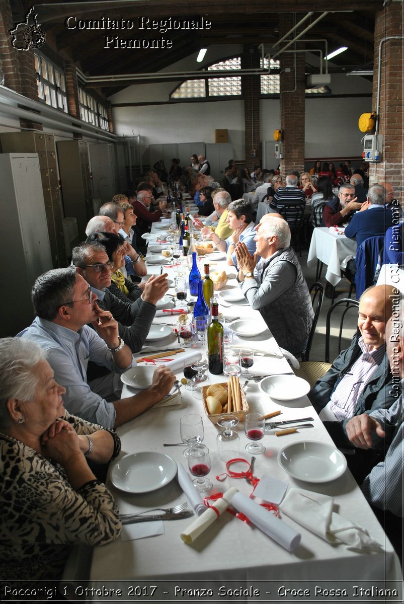 Racconigi 1 Ottobre 2017 - Pranzo Sociale - Croce Rossa Italiana- Comitato Regionale del Piemonte