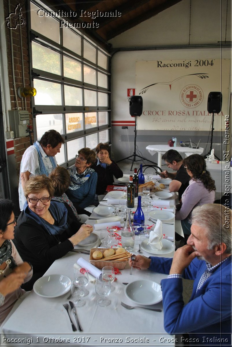 Racconigi 1 Ottobre 2017 - Pranzo Sociale - Croce Rossa Italiana- Comitato Regionale del Piemonte