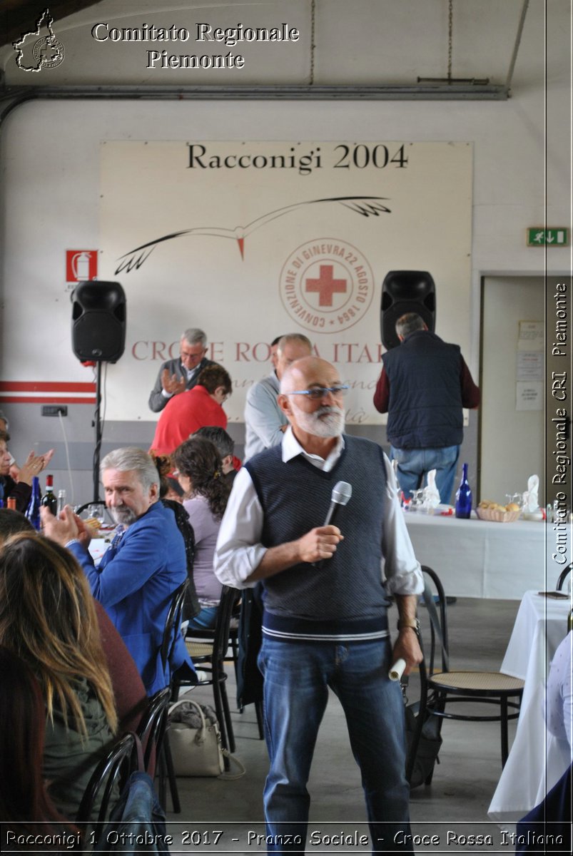 Racconigi 1 Ottobre 2017 - Pranzo Sociale - Croce Rossa Italiana- Comitato Regionale del Piemonte