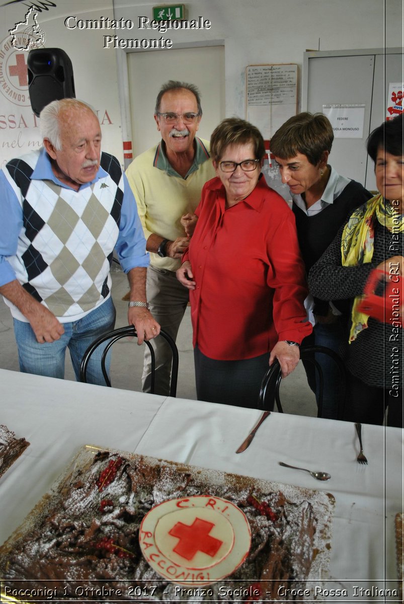 Racconigi 1 Ottobre 2017 - Pranzo Sociale - Croce Rossa Italiana- Comitato Regionale del Piemonte