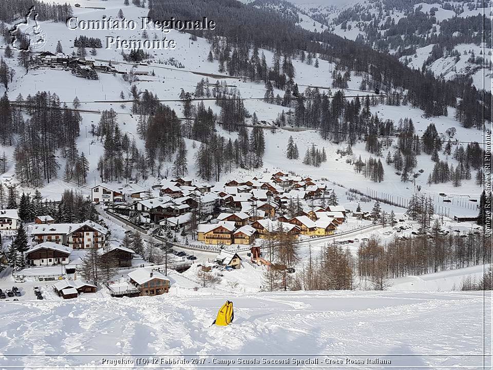 Pragelato (TO) 12 Febbraio 2017 - Campo Scuola Soccorsi Speciali - Croce Rossa Italiana - Comitato Regionale del Piemonte