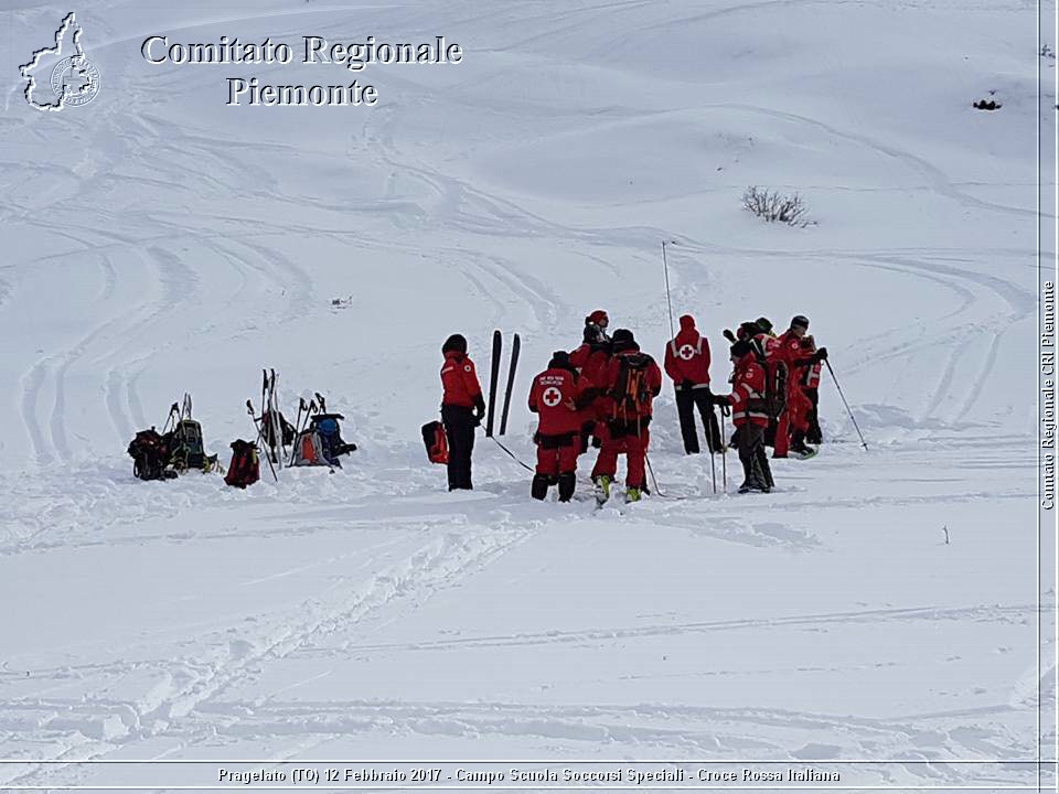 Pragelato (TO) 12 Febbraio 2017 - Campo Scuola Soccorsi Speciali - Croce Rossa Italiana - Comitato Regionale del Piemonte