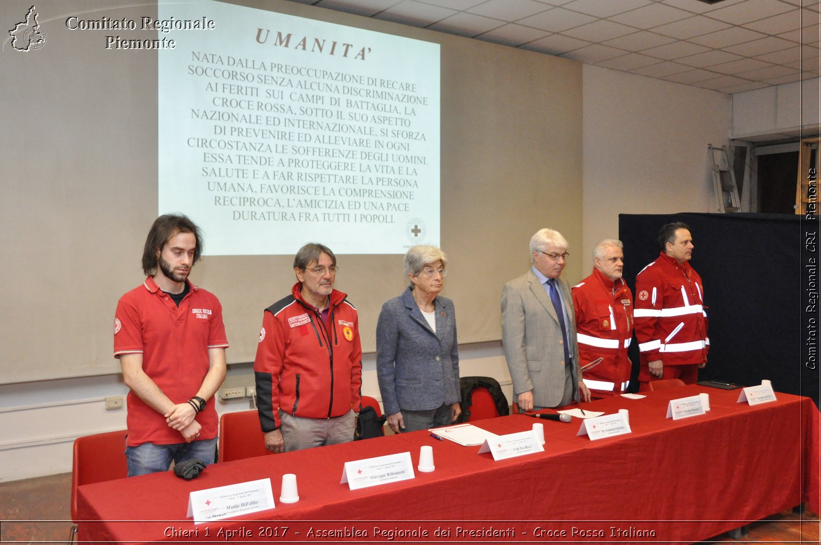 Chieri 1 Aprile 2017 - Assemblea Regionale dei Presidenti - Croce Rossa Italiana- Comitato Regionale del Piemonte